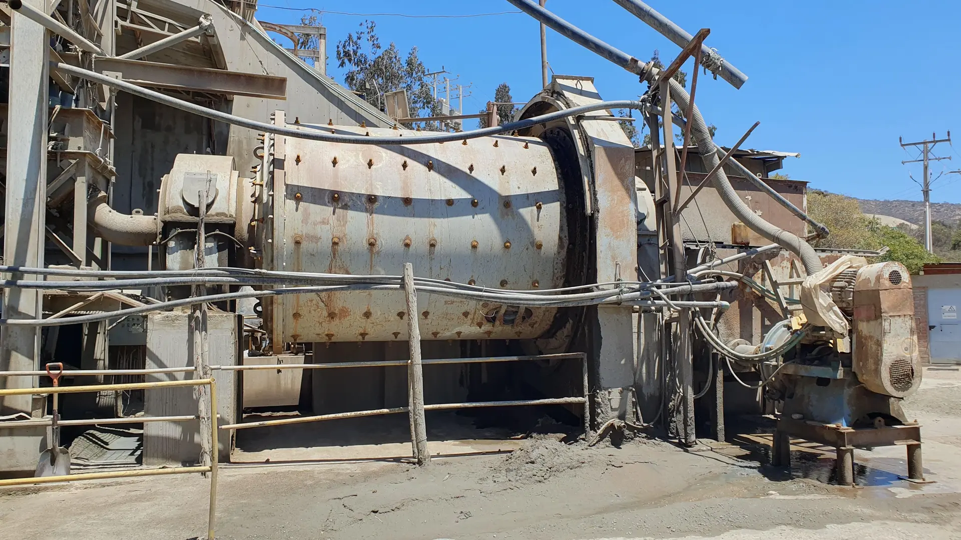 Molino de bolas de la planta Choapa Procesadora